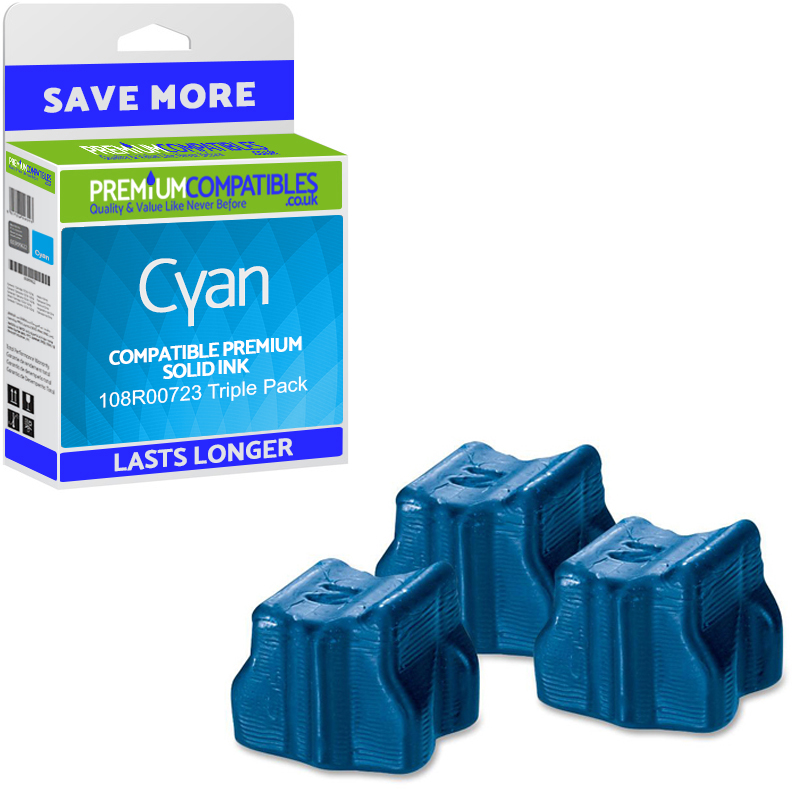 Compatible Xerox 108R00723 Cyan Triple Pack Solid Ink (108R00723)