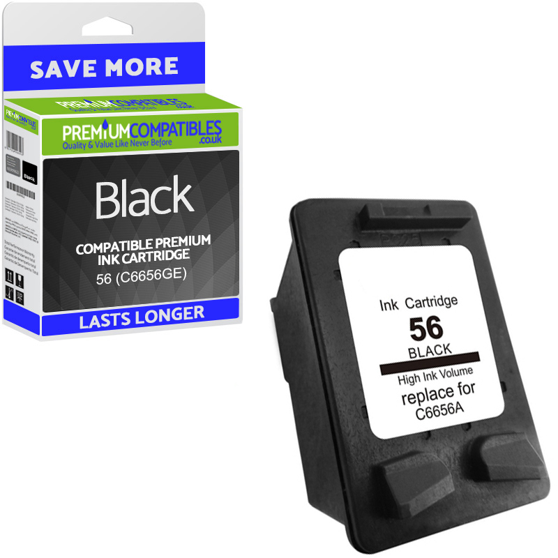 Premium Remanufactured HP 56 Black Ink Cartridge (C6656GE)