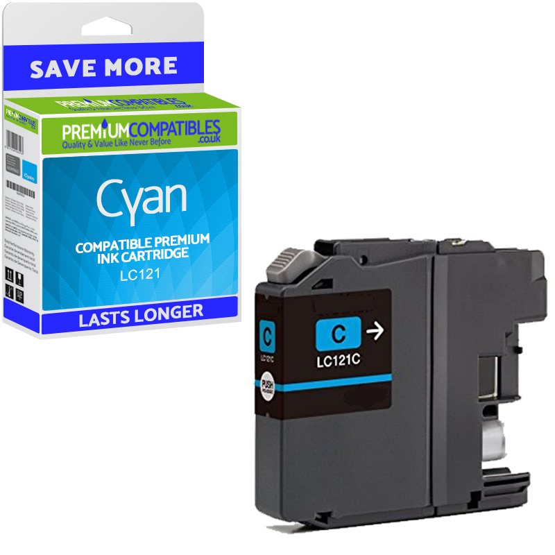 Compatible Brother LC121 Cyan Ink Cartridge (LC121C)