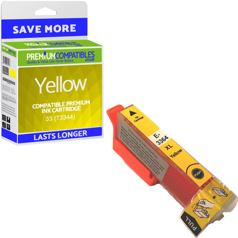Compatible Epson 33 Yellow Ink Cartridge (C13T33444010) T3344 Oranges