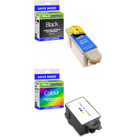 Compatible Advent ABK10 / ACLR10 Black & Colour Combo Pack Ink Cartridges (851943 & 900248)