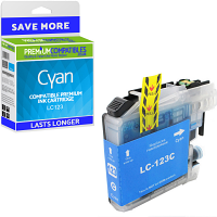 Compatible Brother LC123 Cyan Ink Cartridge (LC123C)