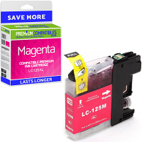 Compatible Brother LC125XL Magenta High Capacity Ink Cartridge (LC125XLM)
