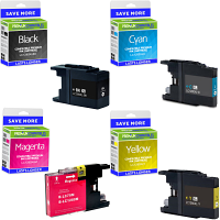 Compatible Brother LC1280XL CMYK Multipack Super High Capacity Ink Cartridges (LC1280XLVALBP)