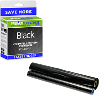 Compatible Brother PC-402RF Black Thermal Transfer Refill Roll (PC-402RF)