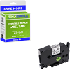 Compatible Brother TZe-921 Black on Silver 9mm x 8m P-Touch Label Tape (TZe921)