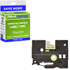 Compatible Brother TZe-C31 Black On Fluorescent Yellow 12mm x 5m Laminated P-Touch Label Tape (TZEC31)
