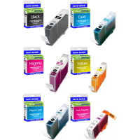 Compatible Canon BCI-6 C, M, Y, BK, PC, PM Multipack Ink Cartridges (4705A002 / 4706A022 / 4709A002 / 4710A002)