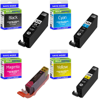 Compatible Canon CLI-526 CMYK Multipack Ink Cartridges (4540B001 / 4541B001 / 4542B001 / 4543B001)