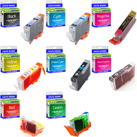 Compatible Canon CLI-8 C, M, Y, K, PC, PM, R, G Multipack Ink Cartridges (0620B027 / 0621B029)