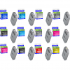 Compatible Canon PFI-1700 Multipack Extra High Capacity Set Of 12 Ink Cartridges (PFI-1700-MBK/PBK/C/ PC/PM/M/PGY/GY/B/R/Y/CO)