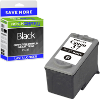 Premium Remanufactured Canon PG-37 Black Ink Cartridge (2145B001)