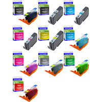 Compatible Canon PGI-9 Multipack Set Of 10 Ink Cartridges (1034B013 / 1033B013)