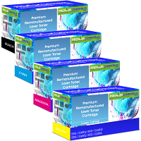 Premium Remanufactured Dell 593-1049 CMYK Multipack Toner Cartridges (593-10493/ 593-10494/ 593-10495/ 593-10496)