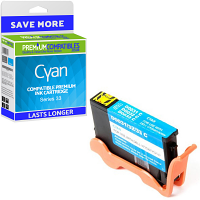 Compatible Dell Series 33 Cyan Extra Longer Lasting Ink Cartridge (592-11813 / 592-11820)