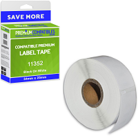 Compatible Dymo S0722520 Black On White 54mm x 25mm Large Return Address Label Tape - 500 Labels (11352)