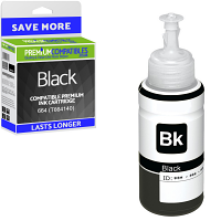 Compatible Epson 664 Black High Capacity Ink Bottle (T664140)