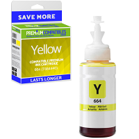 Compatible Epson 664 Yellow Ink Bottle (C13T664440)