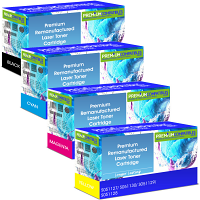 Premium Remanufactured Epson S0511 CMYK Multipack Toner Cartridges (S051127/ S051130/ S051129/ S051128)