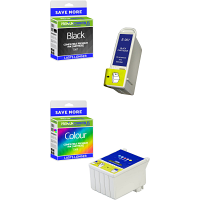 Compatible Epson T007 / T008 Black & Colour Combo Pack Ink Cartridges (C13T00740310)