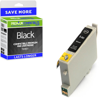Compatible Epson T0551 Black Ink Cartridge (C13T05514010) Duck