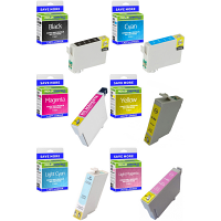 Compatible Epson T0807 C, M, Y, K, LC, LM Multipack Ink Cartridges (C13T08074011) Hummingbird