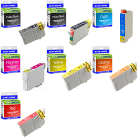 Compatible Epson T087 Multipack Set Of 7 Ink Cartridges (T0871/2/3/4/7/8/9) Flamingo