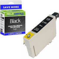 Compatible Epson T1001 Black High Capacity Ink Cartridge (C13T10014010) Rhino