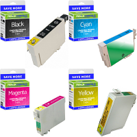 Compatible Epson T1001 / T1006 CMYK Multipack High Capacity Ink Cartridges (C13T10014010 / C13T10064010) Rhino