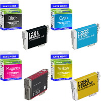 Compatible Epson T1285 CMYK Multipack Ink Cartridges (C13T12854010) Fox
