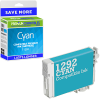 Compatible Epson T1292 Cyan Ink Cartridge (C13T12924011) Apple