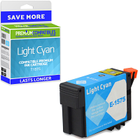 Compatible Epson T1575 Light Cyan Ink Cartridge (C13T15754010) Turtle
