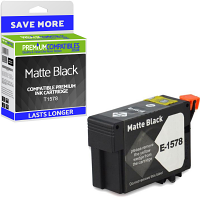 Compatible Epson T1578 Matte Black Ink Cartridge (C13T15784010) Turtle