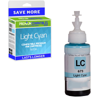 Compatible Epson T6735 Light Cyan Ink Bottle (C13T67354A)