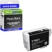 Compatible Epson T7601 Photo Black Ink Cartridge (C13T76014010) Killer Whale