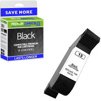 Premium Remanufactured HP 15 Black High Capacity Ink Cartridge (C6615DE)