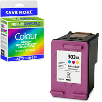 Premium Remanufactured HP 303XL Colour High Capacity Ink Cartridge (T6N03AE)