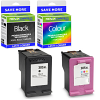 Premium Remanufactured HP 305XL Black & Colour Combo Pack High Capacity Ink Cartridges (3YM62AE & 3YM63AE)
