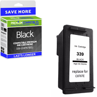 Premium Remanufactured HP 339 Black Ink Cartridge (C8767EE)