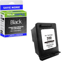Premium Remanufactured HP 350 Black Ink Cartridge (CB335EE)
