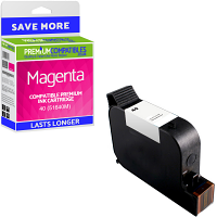 Premium Remanufactured HP 40 Magenta Ink Cartridge (51640M)
