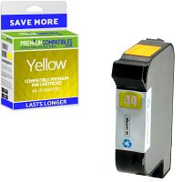 Premium Remanufactured HP 44 Yellow Ink Cartridge (51644YE)