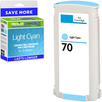 Premium Remanufactured HP 70 Light Cyan Ink Cartridge (C9390A)