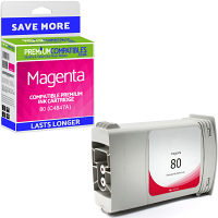 Premium Remanufactured HP 80 Magenta High Capacity Ink Cartridge (C4847A)