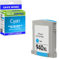 Compatible HP 940XL Cyan High Capacity Ink Cartridge (C4907AE)