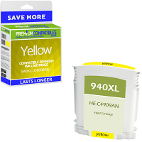 Compatible HP 940XL Yellow High Capacity Ink Cartridge (C4909AE)