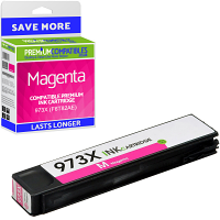 Premium Remanufactured HP 973X Magenta High Capacity Ink Cartridge (F6T82AE)