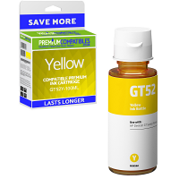 Compatible HP GT52 Yellow High Capacity Ink Bottle (M0H56AE 100ml)