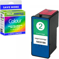 Premium Remanufactured Lexmark 2 Colour Ink Cartridge (18C0190E)