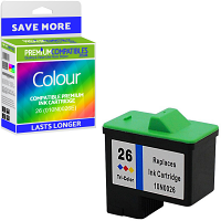 Premium Remanufactured Lexmark 26 Colour High Capacity Ink Cartridge (010N0026E)